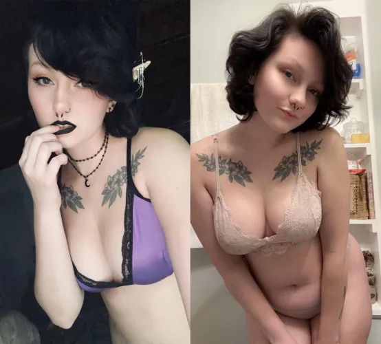 Thumbnail With and Without Makeup by AlyxIvy | PunkGirls Collection