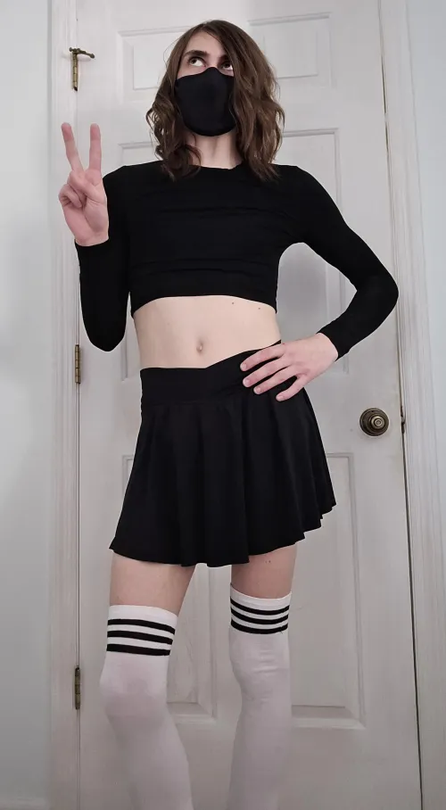 Thumbnail Tummy and Thigh Highs: valora-navi's Stylish Take on Femboy Fashion