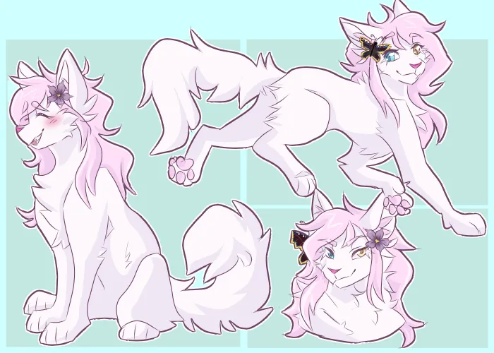 Thumbnail Ref Sheet Com Art by Me - ahxyll Furry Reference Excellence