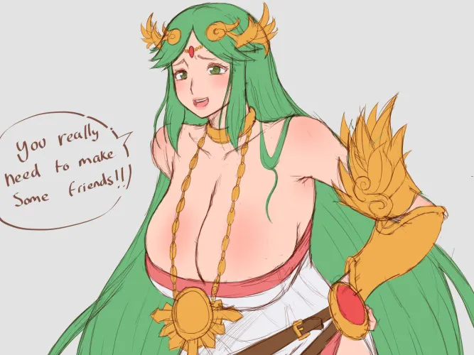 Thumbnail Mommy Palutena's Allure Unveiled by AlKo96 | Ecchi