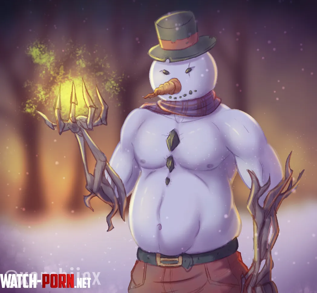 I did a colored sketch of a hunky Snowman cryptid thingy art xarchiiex Original Character by BaraArchie