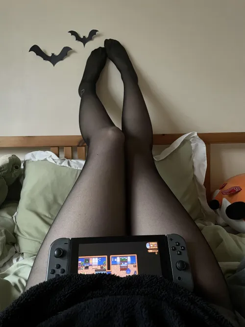 Thumbnail Comfort meets Style: The Joys of Lounging in Pantyhose - miaXmelodie