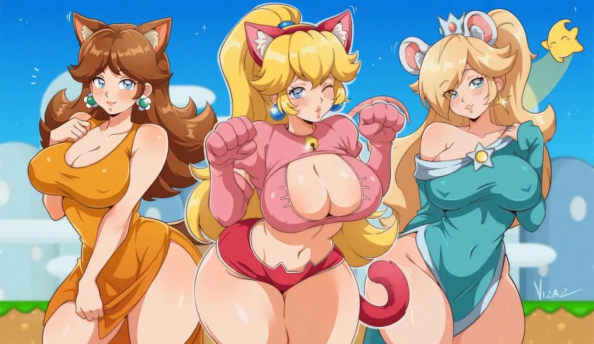 Thumbnail Enchanting Neko Princesses Unveiled! | BigAnimeTiddies Category