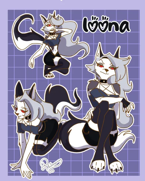 Thumbnail Obsession with Loona from Helluva Boss Art Reveal by Efficient-Bag-8562 | furry Category