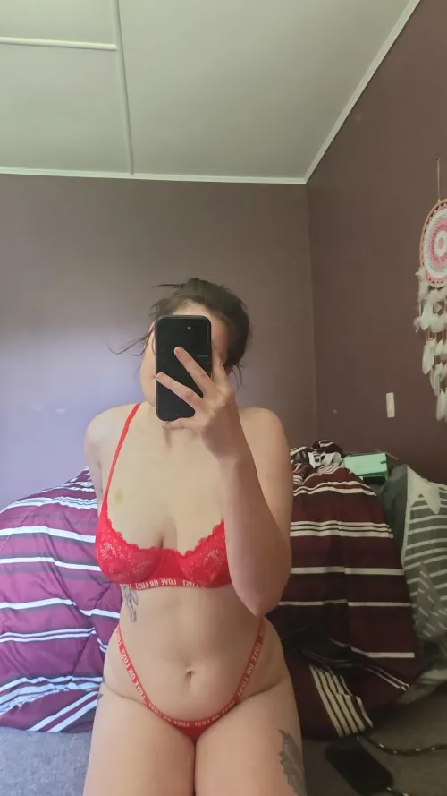 Thumbnail In Love with My Red Lingerie | tezza121234