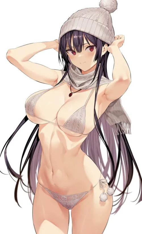 Thumbnail Takamine Takane's Skimpy Bikini Display by ecchi_neko