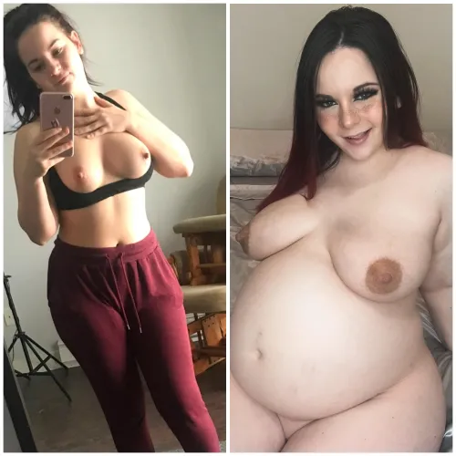 Thumbnail Pregnancy Transformation: Pre vs. 9 Months | SierraNyx