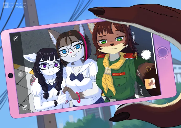 Thumbnail EricJeffurson's High School Trio Art: A Furry Masterpiece