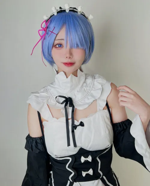 Thumbnail Embarrassed_Ninja574 embodies 'Rem from Rezero by Yui' in cosplaygirls