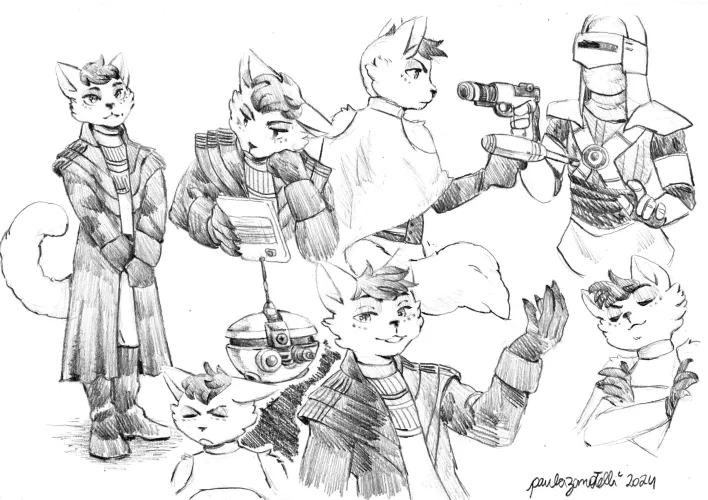 Thumbnail Commissioned Furry Fun: paulazanotelli's Enigmatic Expressions