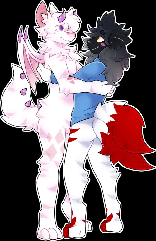 Thumbnail Adorable Couple 3c Artwork by PistachoSir in the Furry World