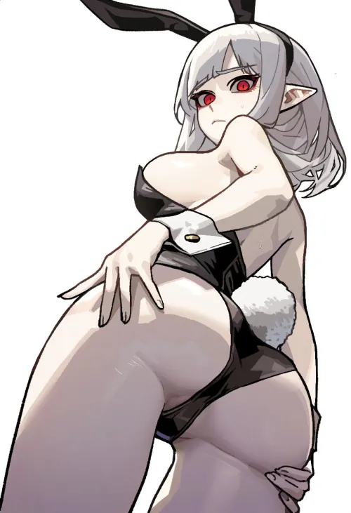 Thumbnail Vamp Bunny Girl Butt OC by cloudyfigma