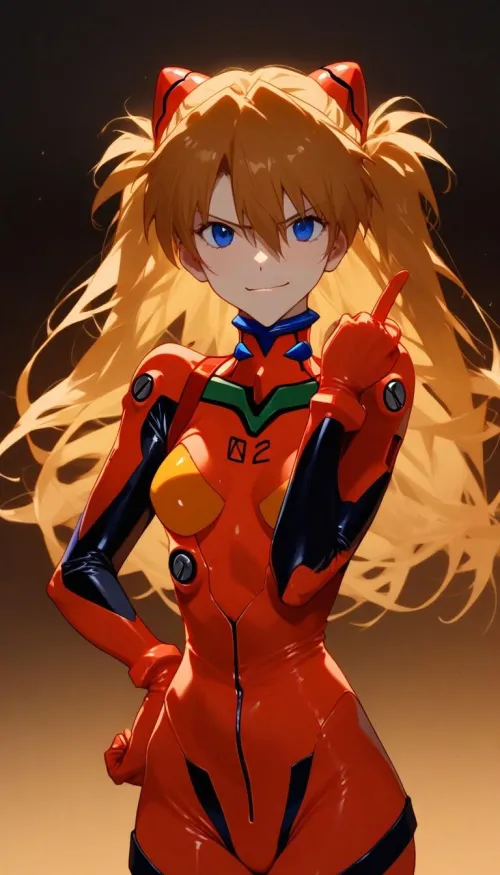 Thumbnail Anime Vibes: 'Asuka gives you the finger' by Hillvegxn