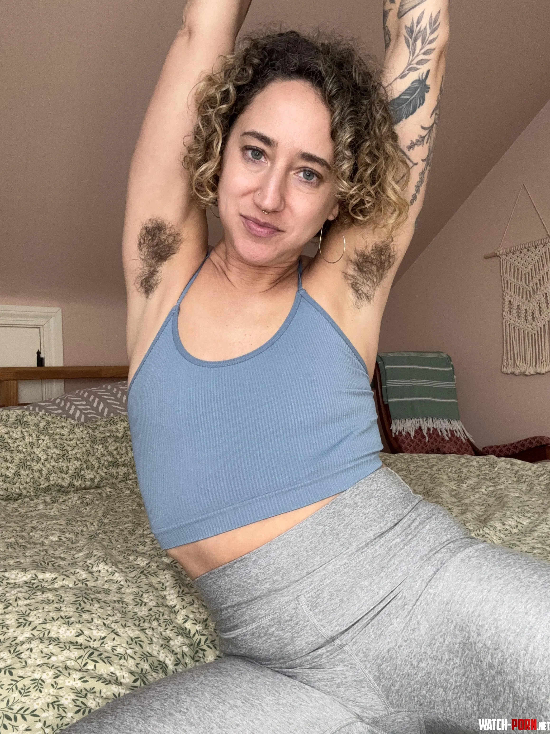 whenever I do yoga I wonder if people are turned on by my hairy armpits  by HairyRachel_Mae36