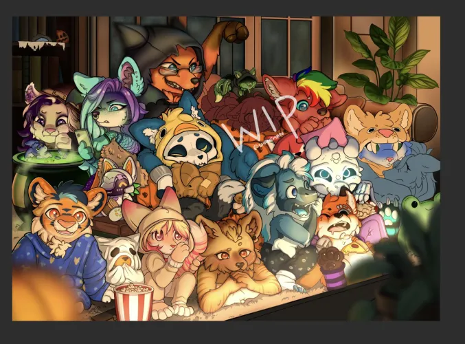 Thumbnail The Most Fursonas I've Drawn at Once by TheShanChan | Furry