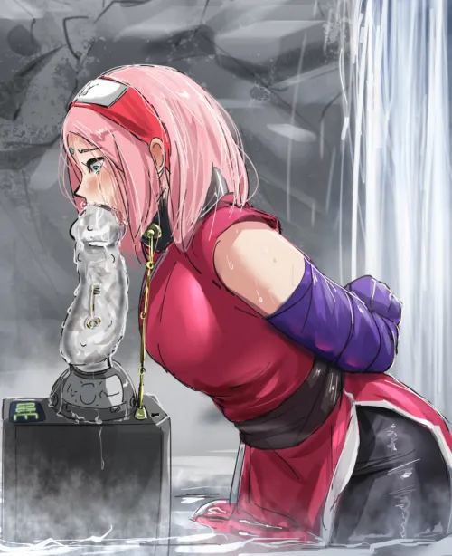 Thumbnail Sakura's Predicament: Deepthroat Delights in Naruto Hentai