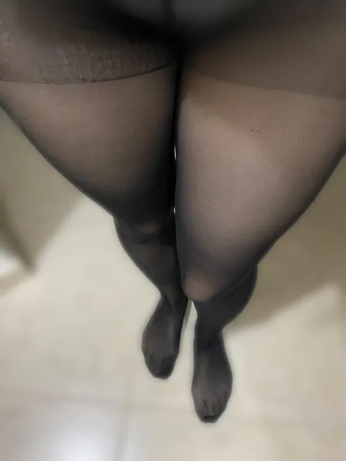 Thumbnail Just black pantyhose on me  by Catrin_flower