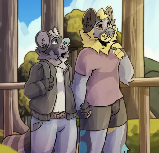 Thumbnail Forest Walk Art by Me by Ensoguy in Furry Category