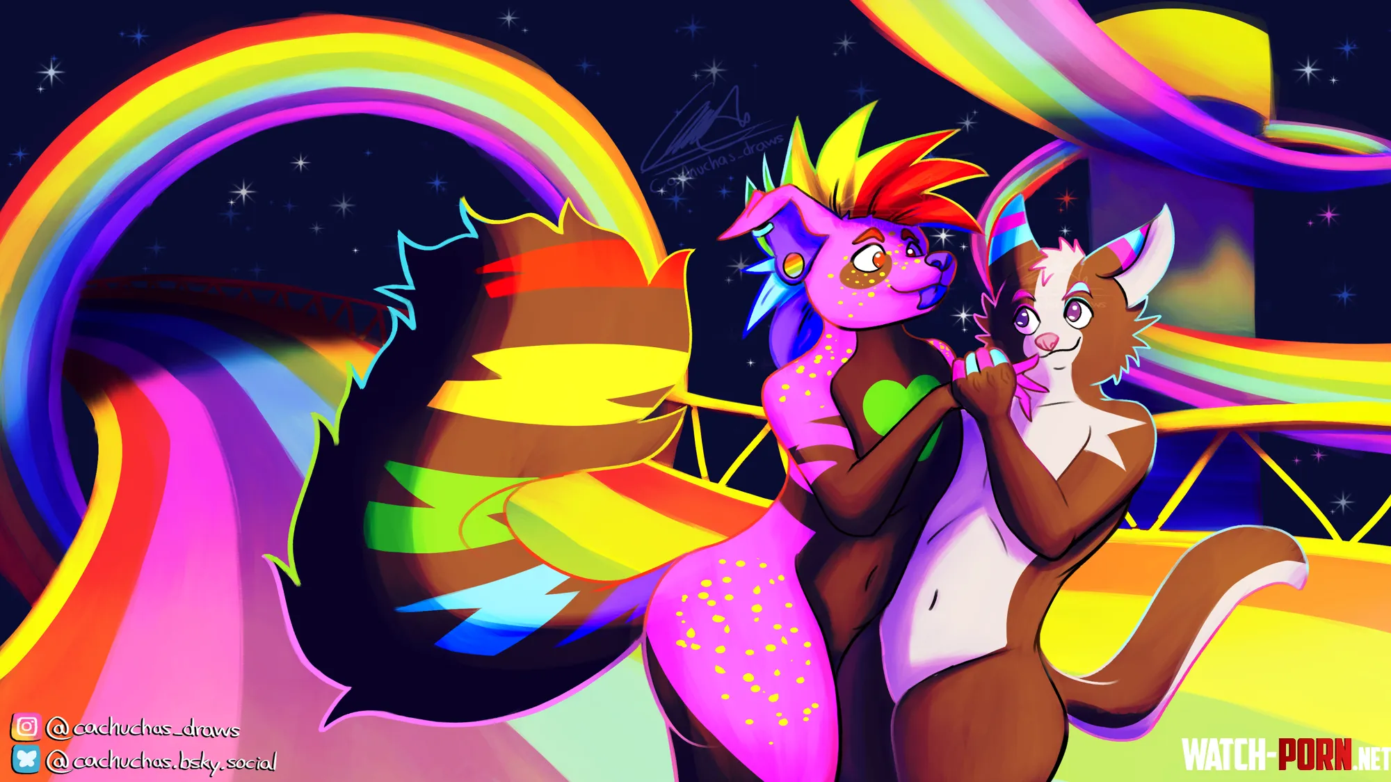 RainbowRoad dance OC by Cachuchotas