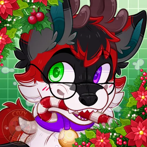 Thumbnail A Very Merry Icon Commission by s0dagum - Furry Festivities