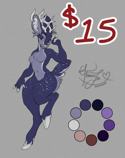 Thumbnail Midnight Doe Adopt: Delightful Possibilities with kleptotoid in the Furry World