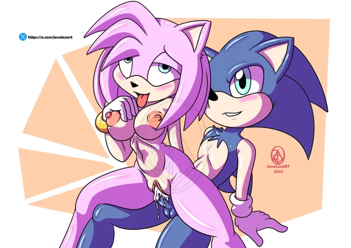 Thumbnail Amy and Sonic Fan Art by JavoLaz: SonicPorn Inspiration