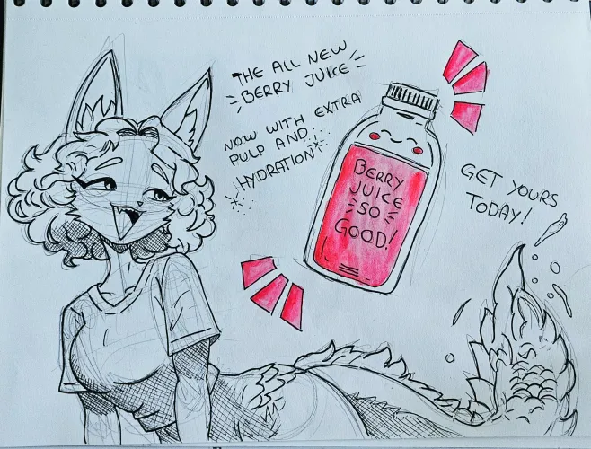 Thumbnail Silly Juice Commercial: SammyFoxtrot's Furry Artistry