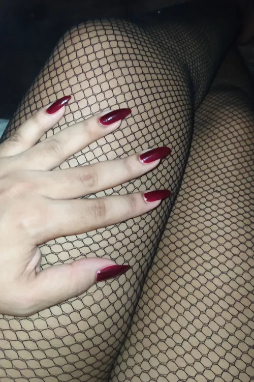 Thumbnail Discover 'Do you like my dark red nails' by weirdogirl__ in NailFetish