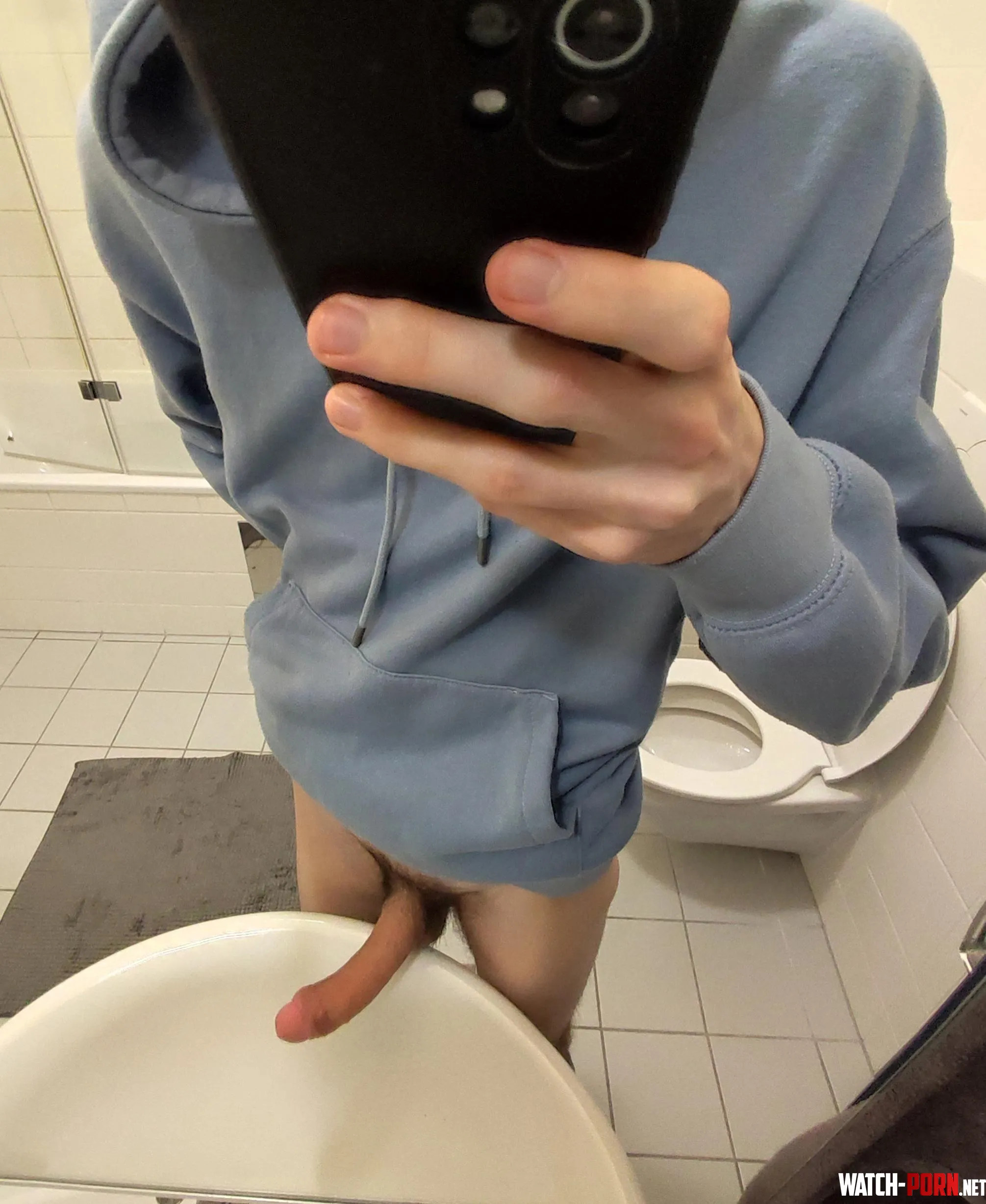 just my 18yo dick out in the bathroom by TypeOk8827