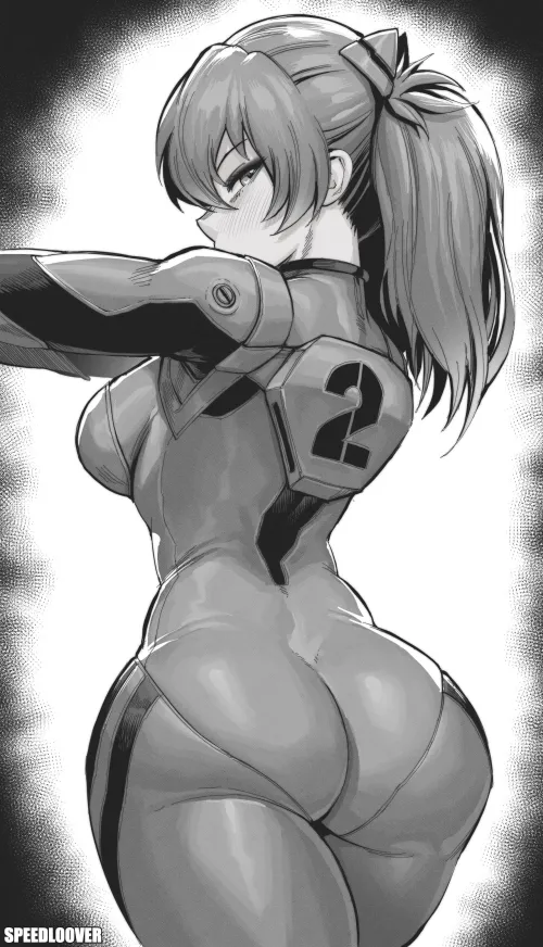 Thumbnail Round Booty Alert: Asuka in Neon Genesis Evangelion | DOGE_HENTAI_LOL