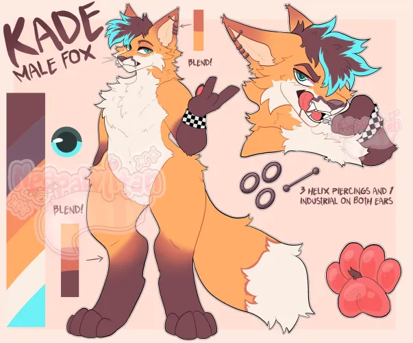 Thumbnail Kade Ref Art by Neapawlitan: Insights into the Furry World