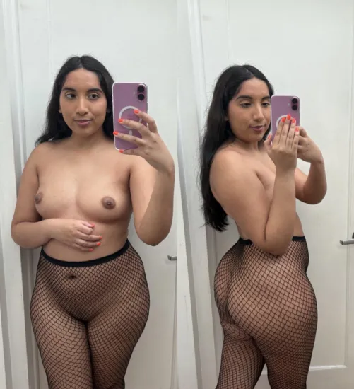 Thumbnail My brown booty in fishnets F by brownlatinaspice