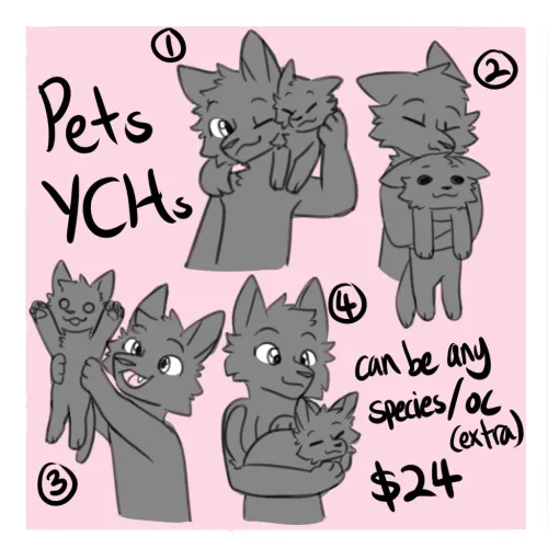 Thumbnail Creative Pet Portraits - Pets YCH by ToffeeCreation