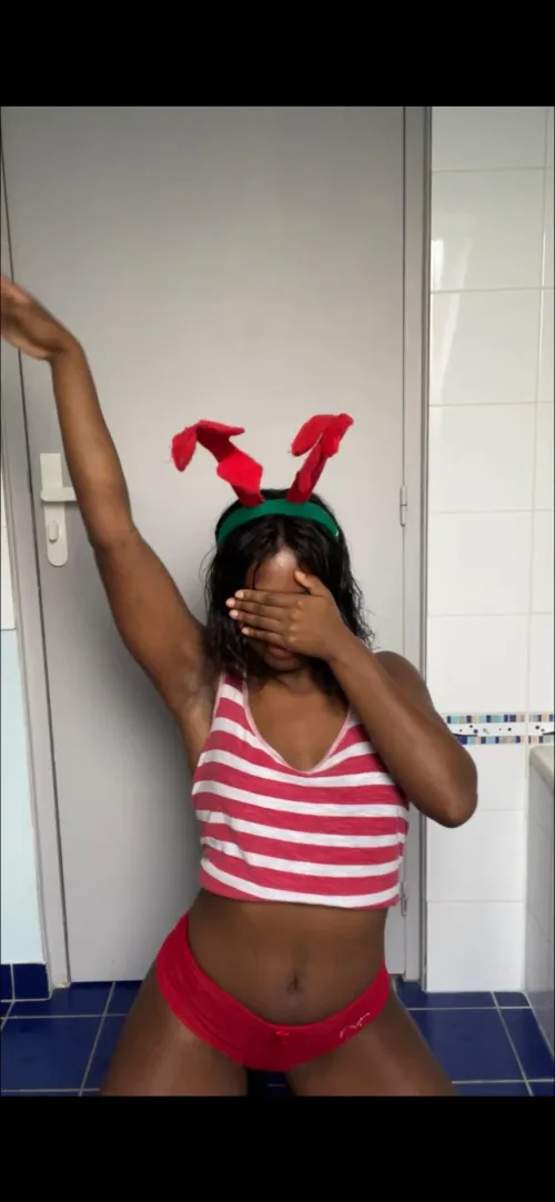 Thumbnail Oh oh oh A little black reindeer is waiting for you to lick her armpit by LaFootix