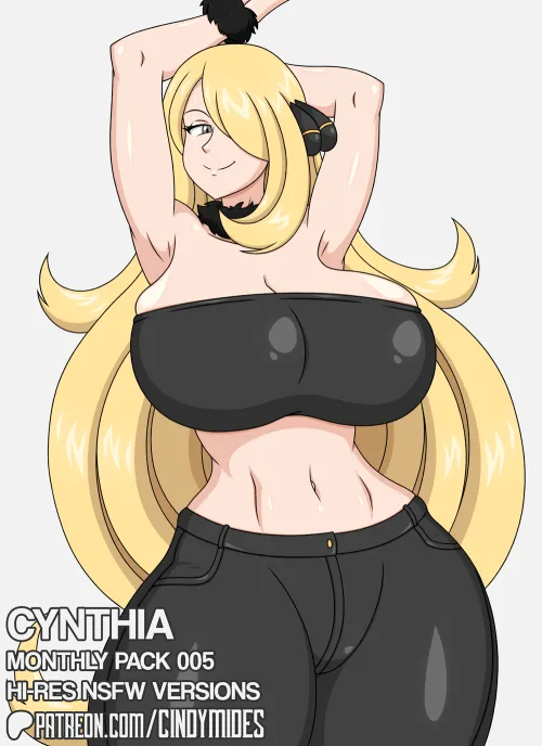 Thumbnail Pokemon's Cynthia in Monthly Pack 005 cmides - Rule34 Special