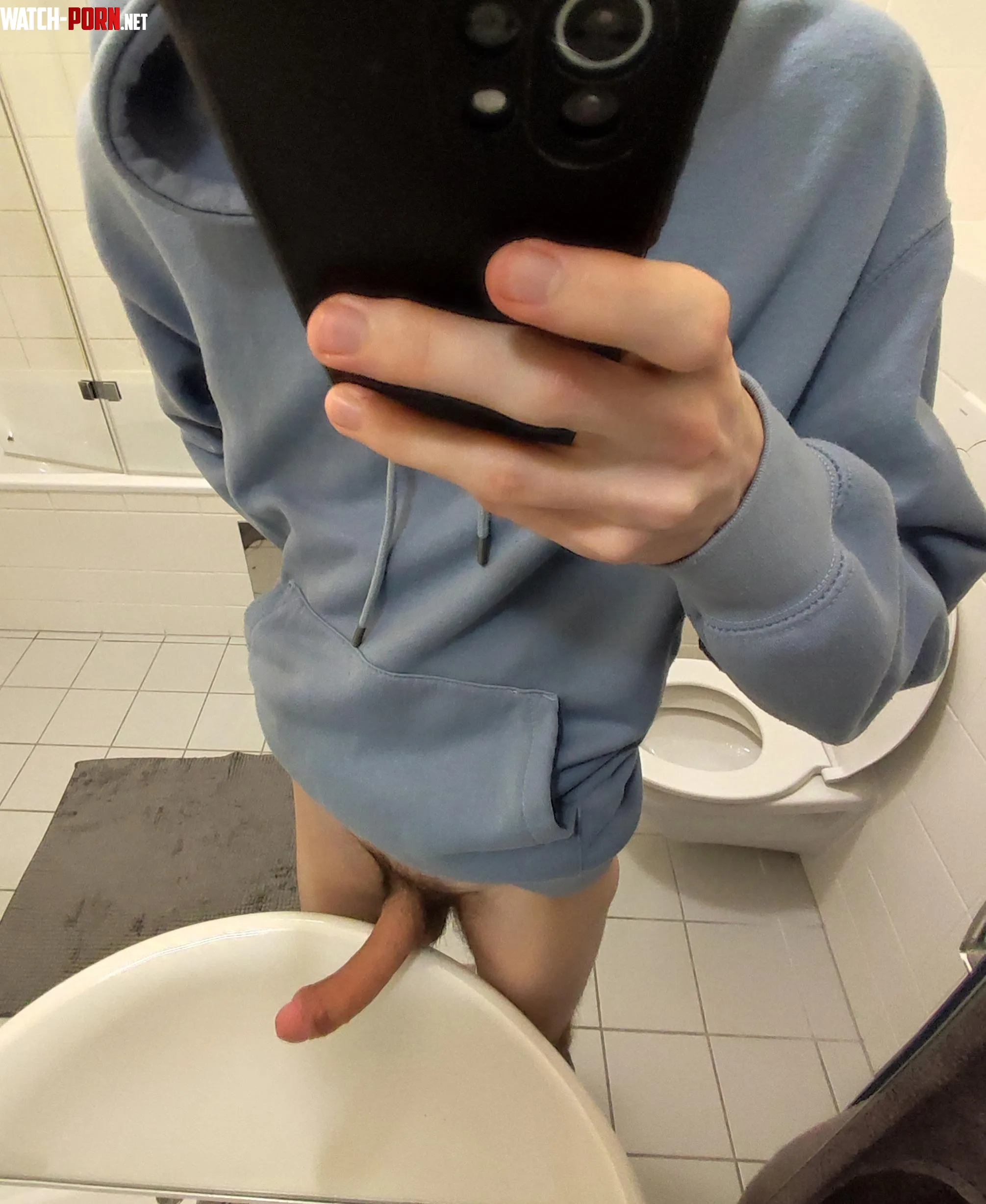 just my 18yo dick out in the bathroom by TypeOk8827