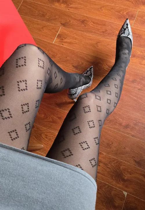 Thumbnail popruzhinka's Sunday Look with New Heels - Pantyhose Glam