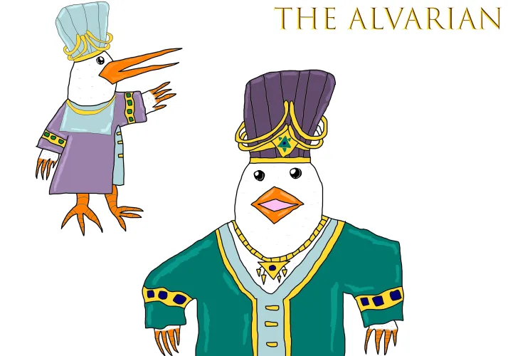 Thumbnail The Alvarian, The First Rendering Concept of My Avian Species in My Novel by Netherknight666 | furry