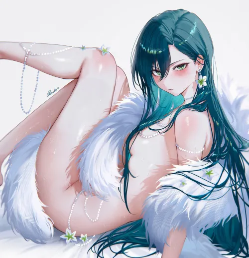 Thumbnail Rin Dazzles in White Fur in the Thighdeology Category