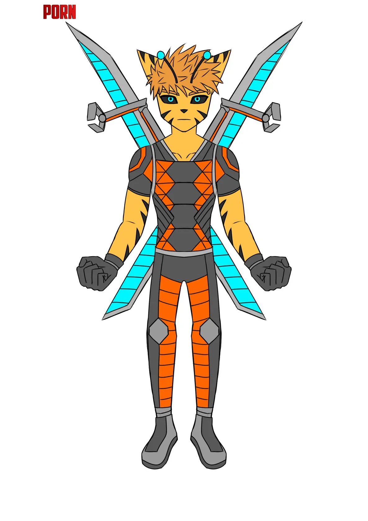 I finally made my first ever Fursona hes an alien pretty much by Techlord-XD