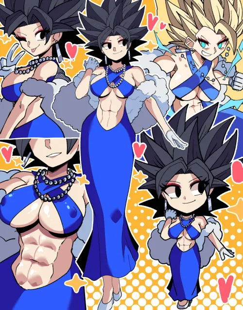 Thumbnail A_MASSIVE_PERVERT: Fan Art - Blue Dress Caulifla Navietta