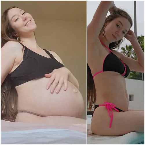 Thumbnail Pregnant Belly vs. Petite Mombod: A Comparison | jade_love_12345 | PregnantPetite