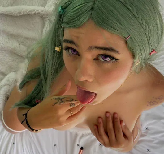 Thumbnail Neon Hair Charm: Dive into Azure_Luv_Puppies' Seductive Story with GirlswithNeonHair