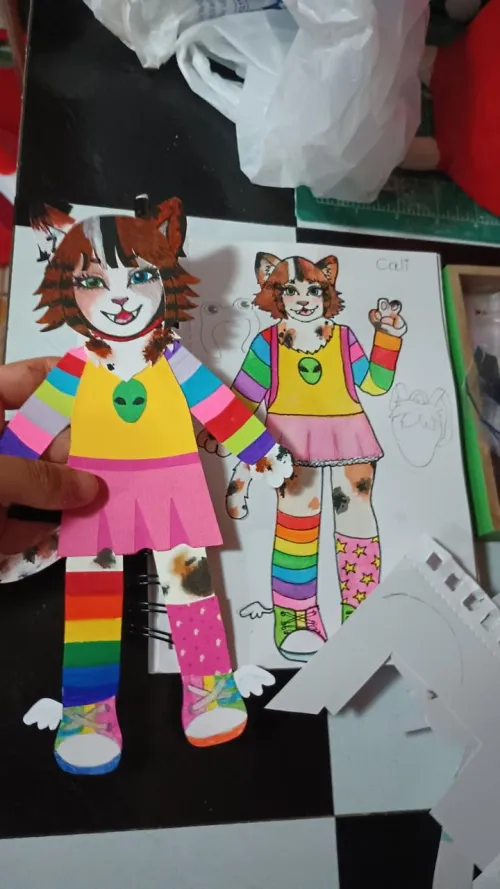 Thumbnail Paper Doll Display: Unveiling Monster104458's Fursona Creations