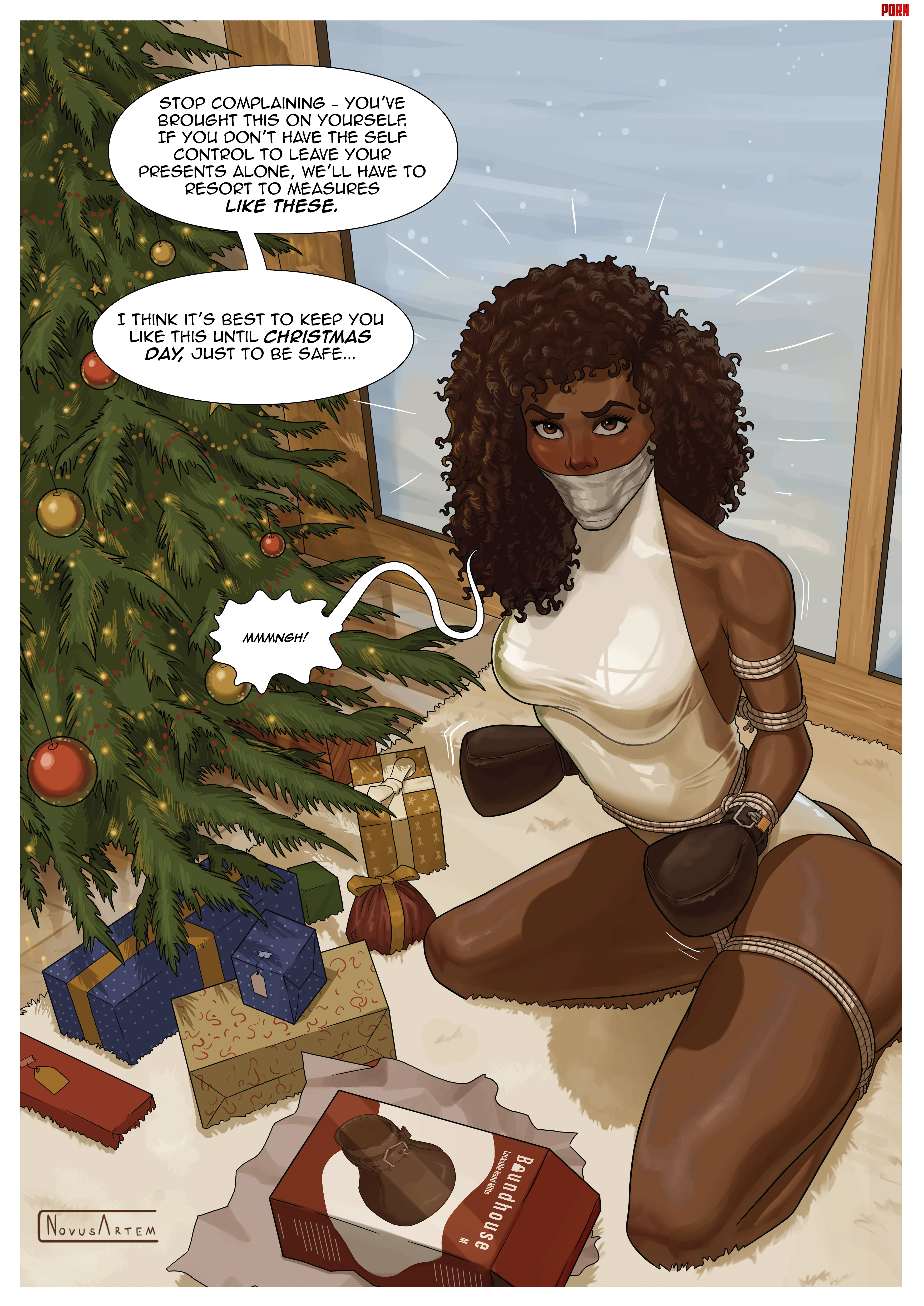 Dont go unwrapping your presents early Or do if you want to end up like her OC by NovusArtem