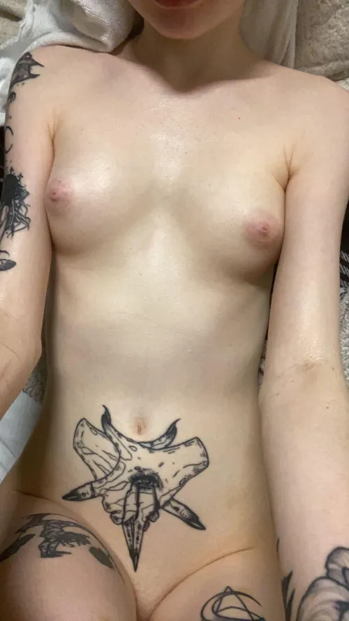 Thumbnail Spookybabydoll's Inked Girl Charm and Tiny Tits in aa_cups