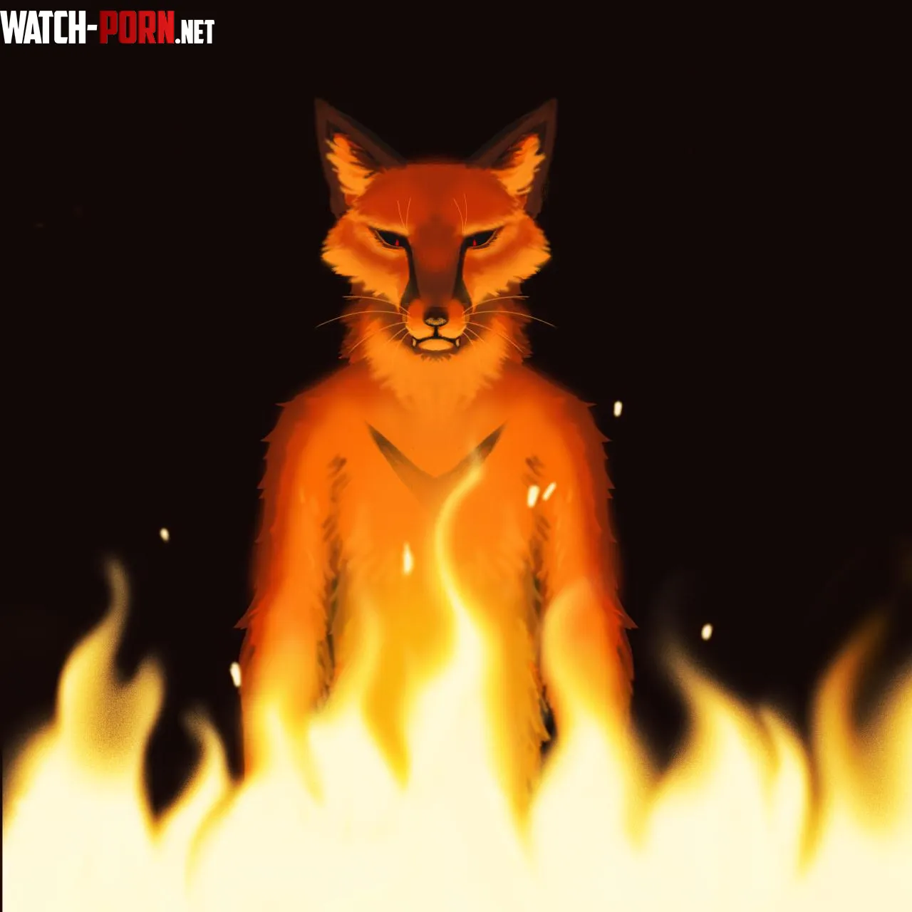 Fire  CorruptedFoxArt Telegram  by CorruptedFoxArt