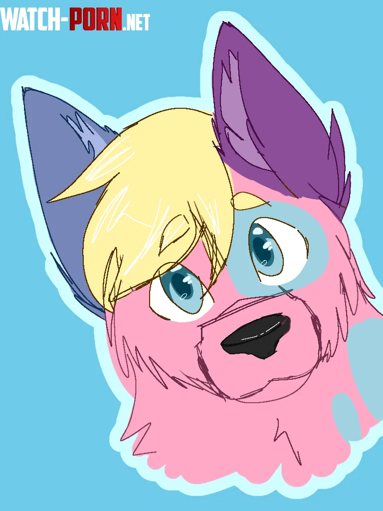 Random drawing my nonfurry friend made of my fursona by SrDerpoguin