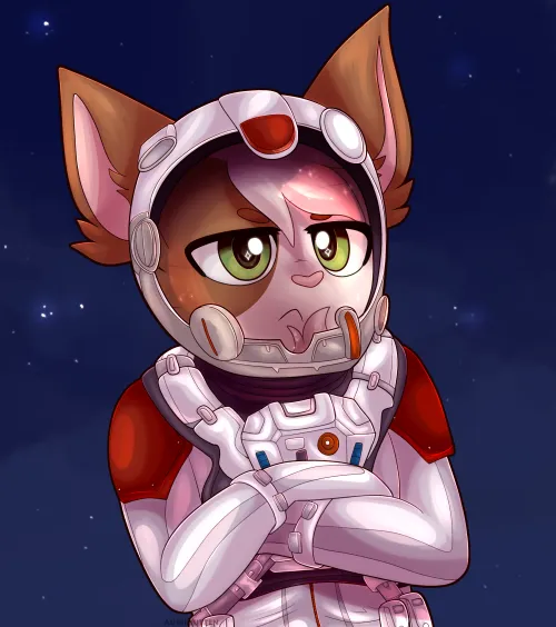 Thumbnail Astronaut Kitty: A Furry Piece for Skybozer by Aussie_Kitten_