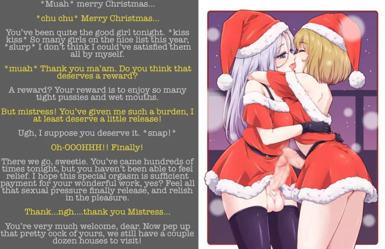 Thumbnail Ms. Claus Special Helper - Futa Magic Christmas by Sir-M-Oxlong in Hentai Captions